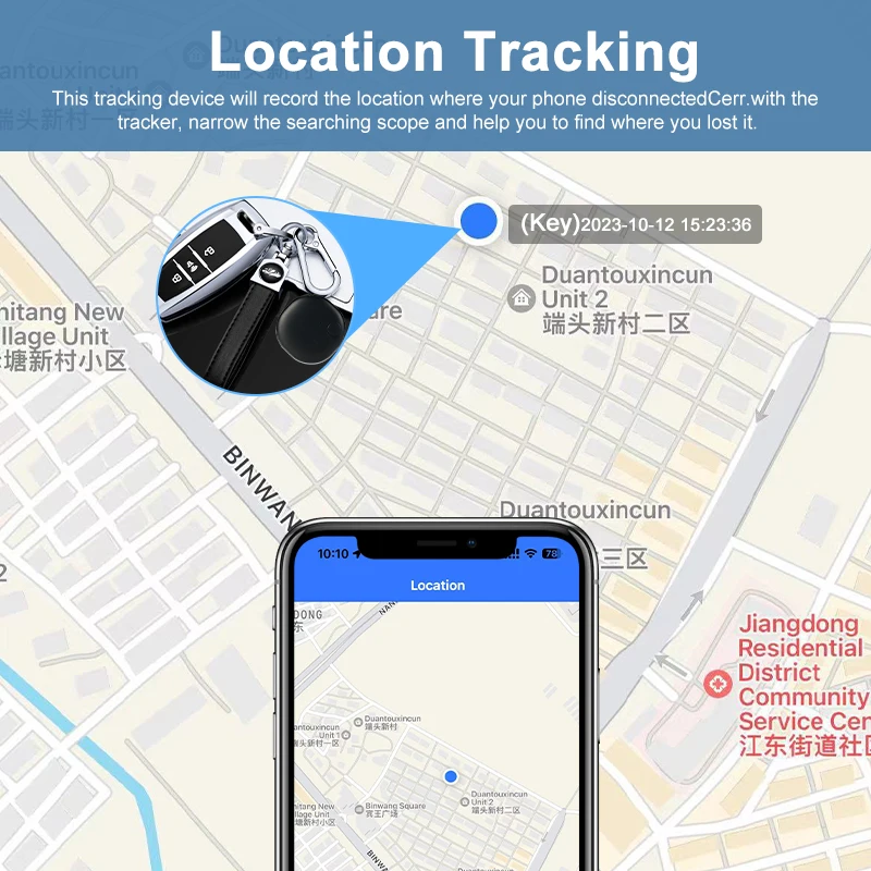 Smart Tag Anti Lost Alarm Key Finder For Cat Dog Pets BT GPS Tracker Phone Wireless Kids Suitcase Wallet Finder Location Record