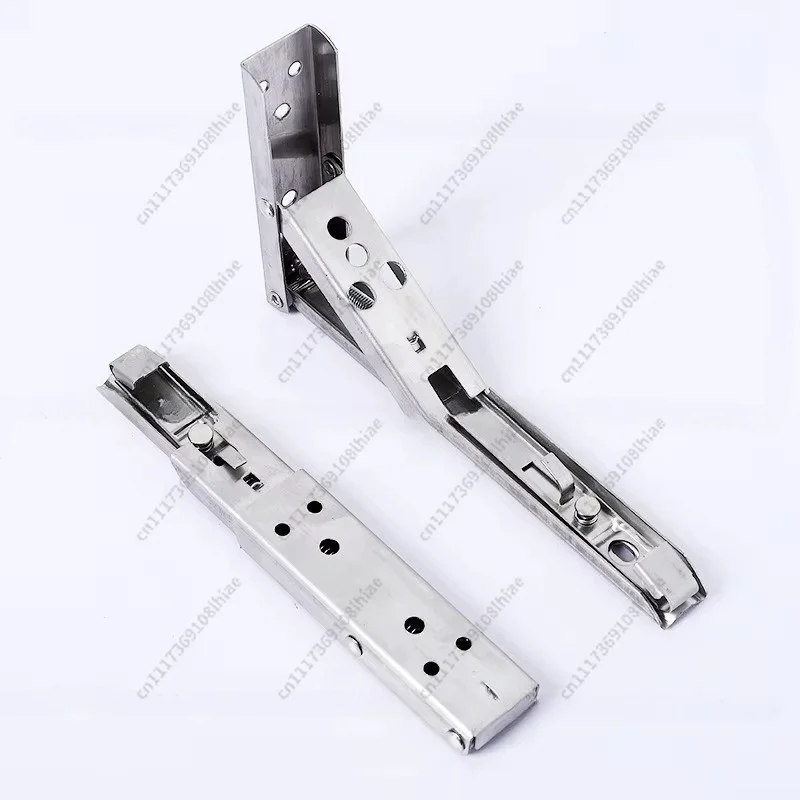 Stainless steel F-type load-bearing bracket baffle wall bracket folding triangular bracket thickened shelf support wholesale