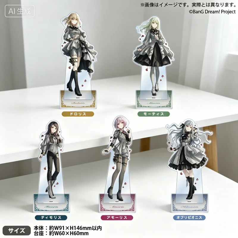 BanG Dream! 15cm Yahata Umiri Misumi Uika Acrylic Stand Model Keychain Tabletop Decorations Accessories Goods Collection