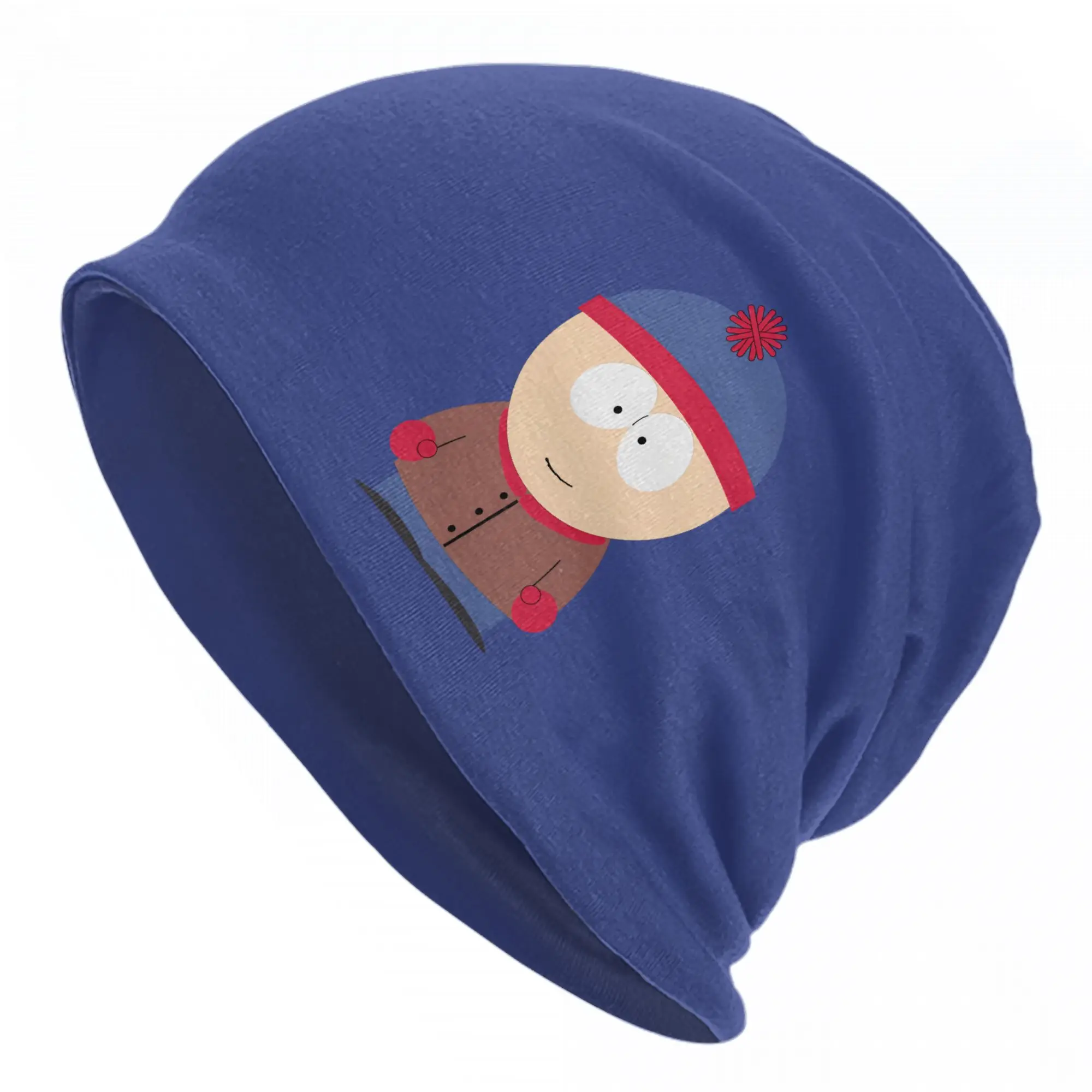 Gorros de punto de dibujos animados de South Park, estilo Stan Marsh, para hombre y mujer, gorros de calavera para exteriores, gorro de punto cálido de doble uso para primavera