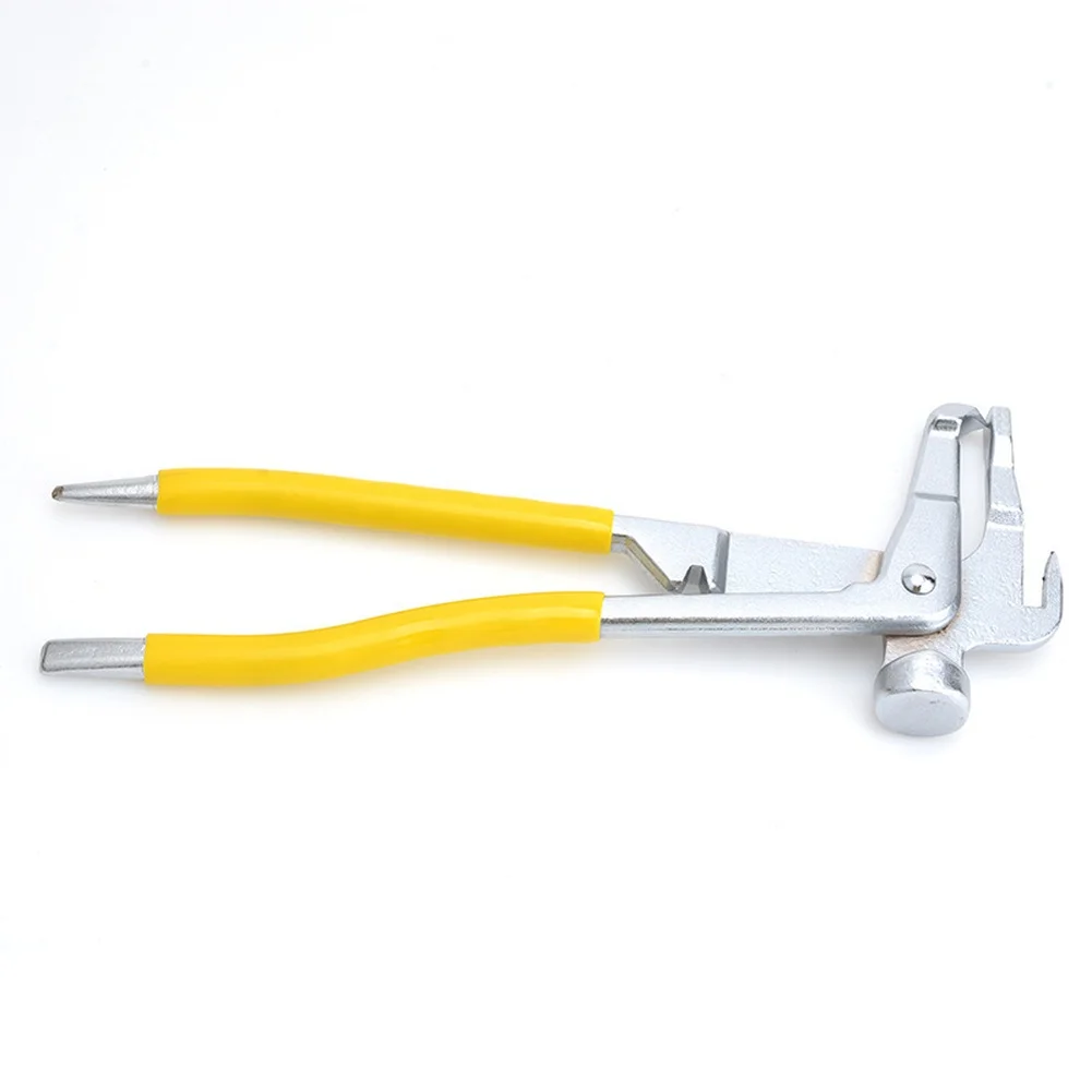 Tire Balancing Pliers Alloy Steel Wheel Weight Tool With Hammer Function 36mm Opening Soft Grip For Clip On Rim Repair Hand Tool