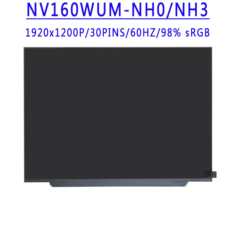 

NV160WUM-NH0 NV160WUM-NH3 16.0 inch 1920x1200 IPS FHD 30Pins LCD Screen For Huawei MateBook D16 2022 RLEF-16 Laptop LCD Screen