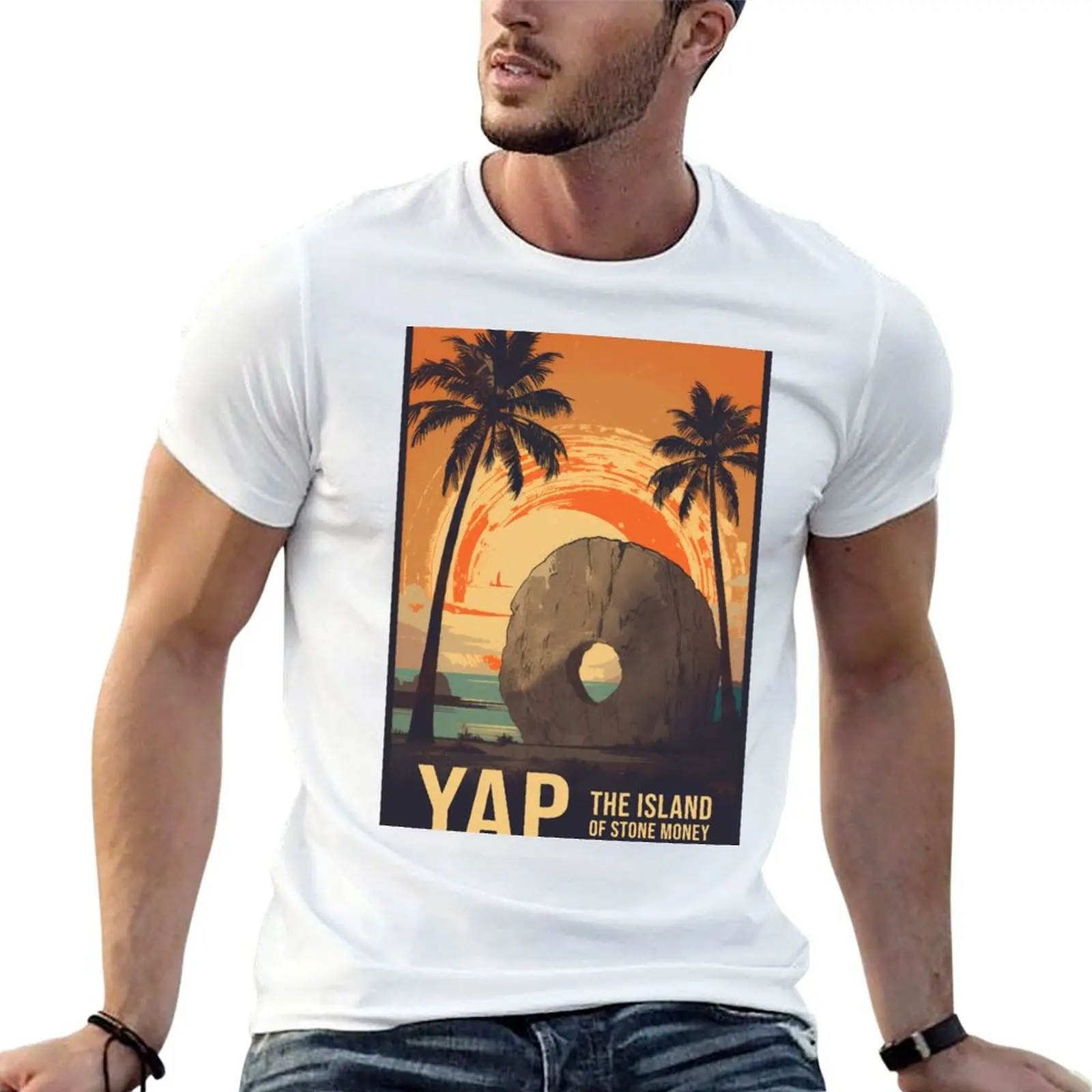 

man of The man luxury shirt t shirt designer Yap, T-Shirt Money Island Stone t