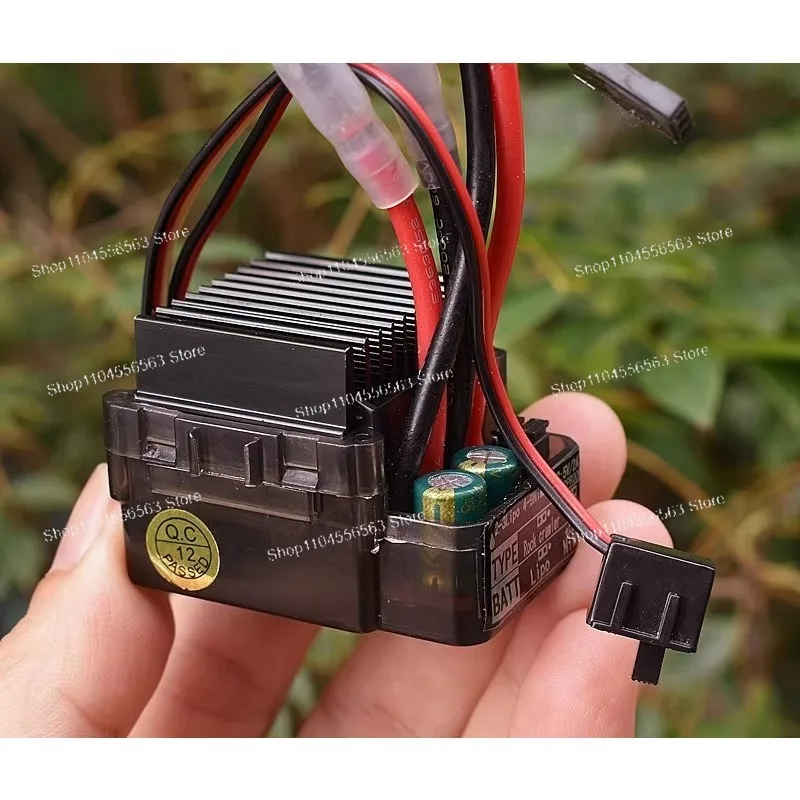 1:10 Model Car Electronic Speed Controller Brushed Motor Compatible ESC (2S-3S, Waterproof, Multi-Function)