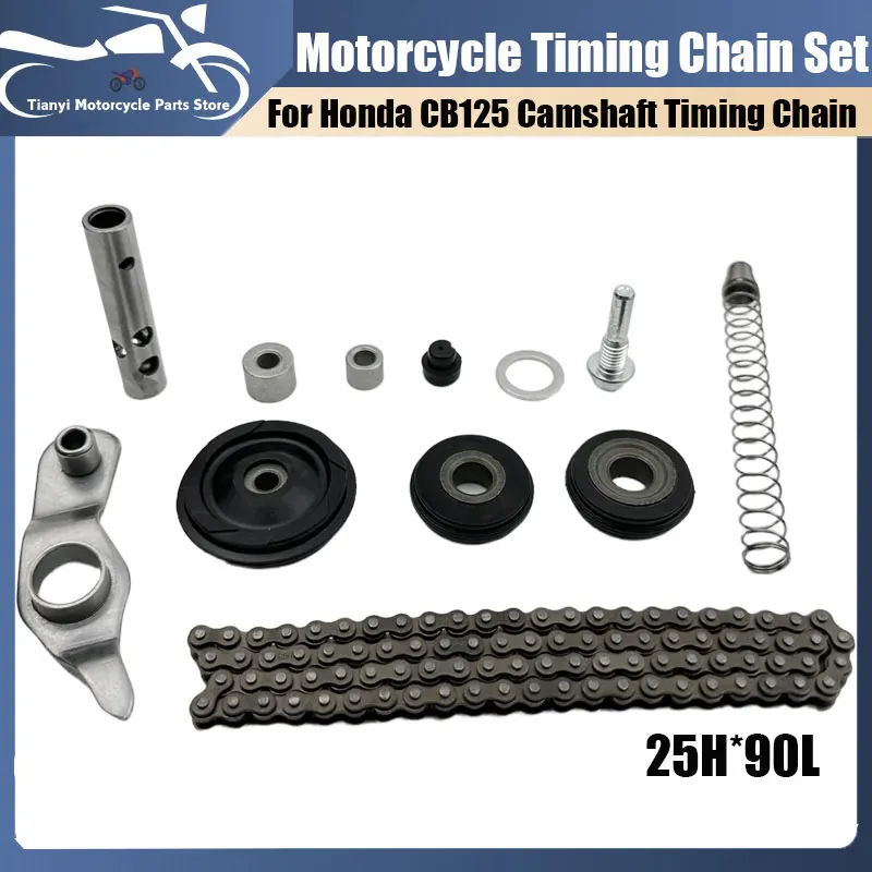 

Motorcycle Timing Chain Set For Honda CB125 CB 125 Camshaft Timing Chain 25H*90L Motorcycle Accessories 14401-KYY-901 125cc
