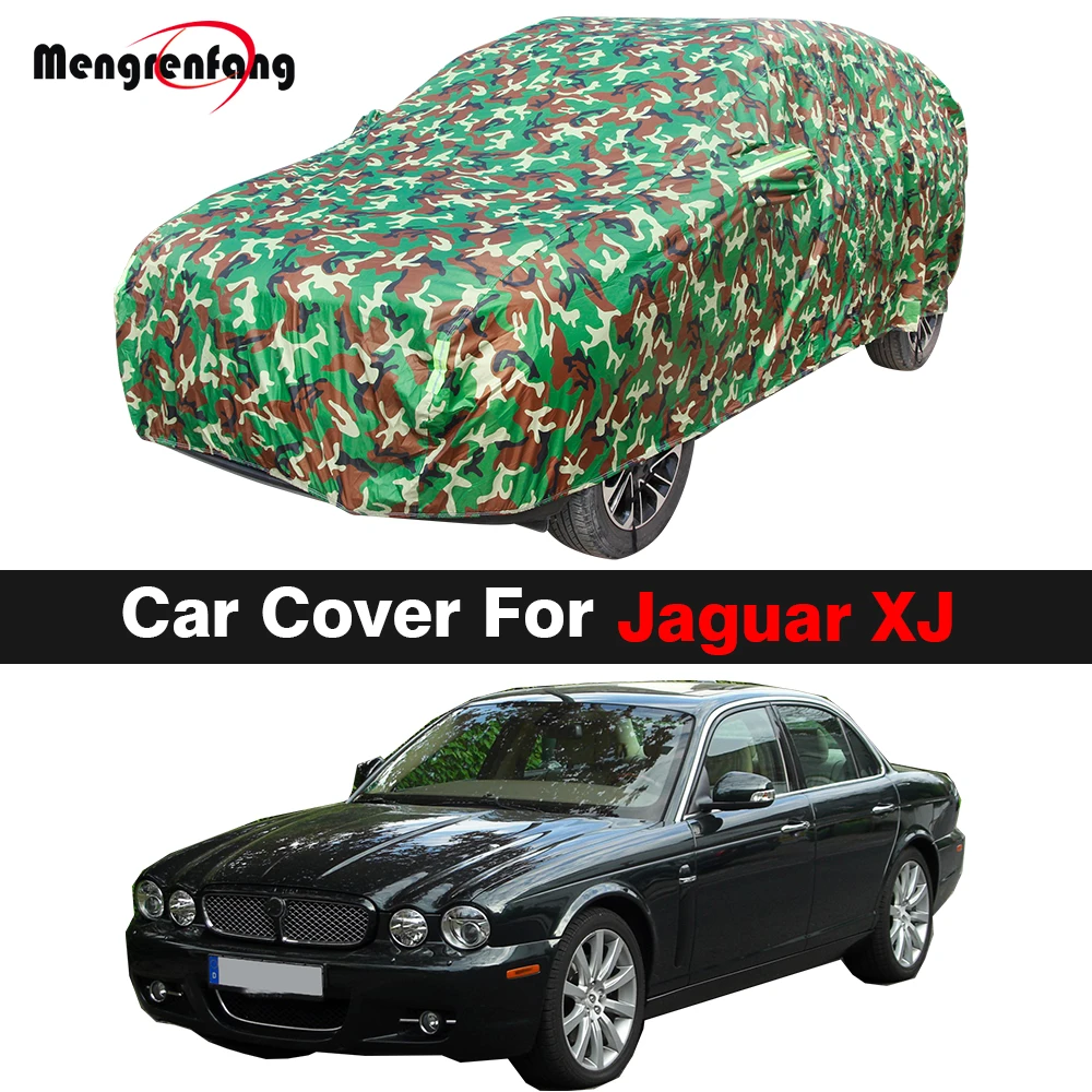 

Camouflage Car Cover Waterproof Anti-UV Sun Shade Snow Rain Resistant Cover Windproof For Jaguar XJ XJ6 XJ8 XJ12 XJR 2002-2023