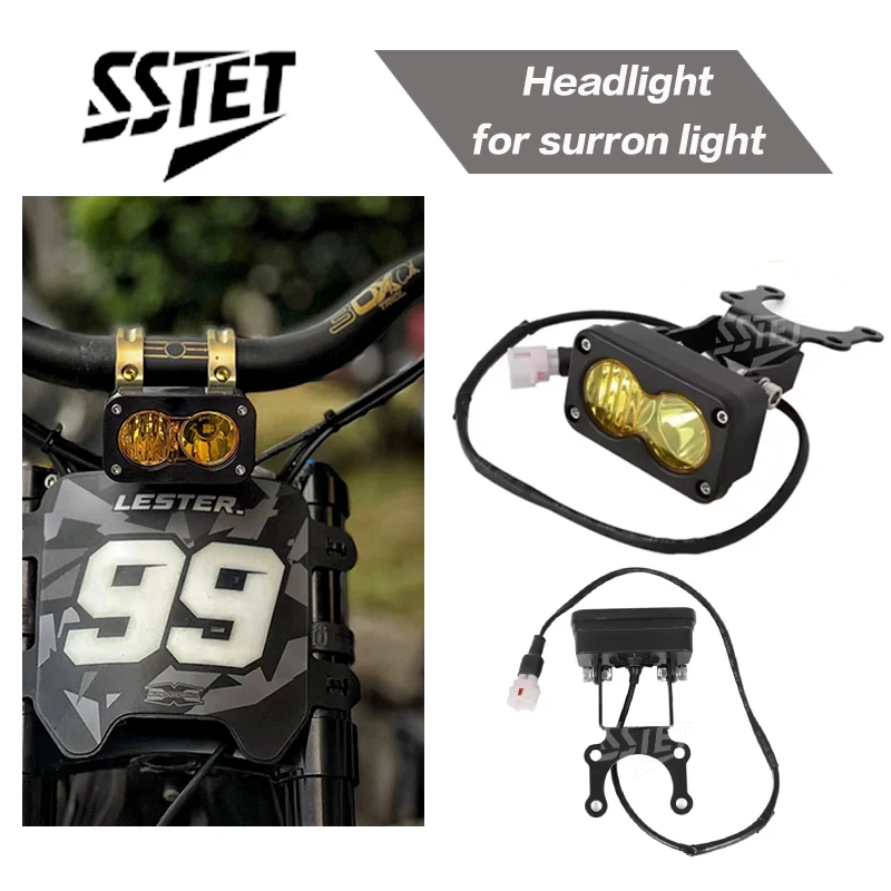 

Для Sur Ron Sur-Ron Light Bee Plug N Play Водонепроницаемый для переключателя фар Желтый точечный наводчик Led Pod Combo Kit Set