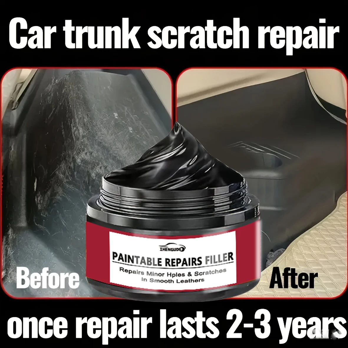Car Interior Restoration Wax - Plastic Component Renewal, Interior Shine Wax, Tire Protection, Black Vehicle Carbonization Restoration with Nanocrystal Layer - Efficient Scratch Removal, Restoration Formula, Smooth Surface Protection