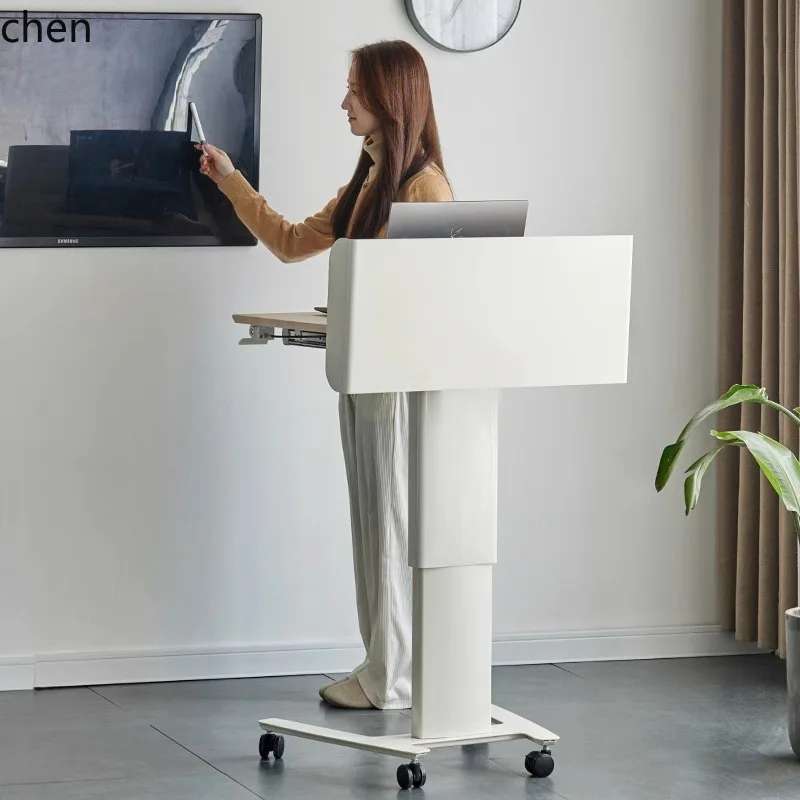 HXL Office Lecture Table Mobile Reception Desk Training Table Shopping Guide Reception Lift