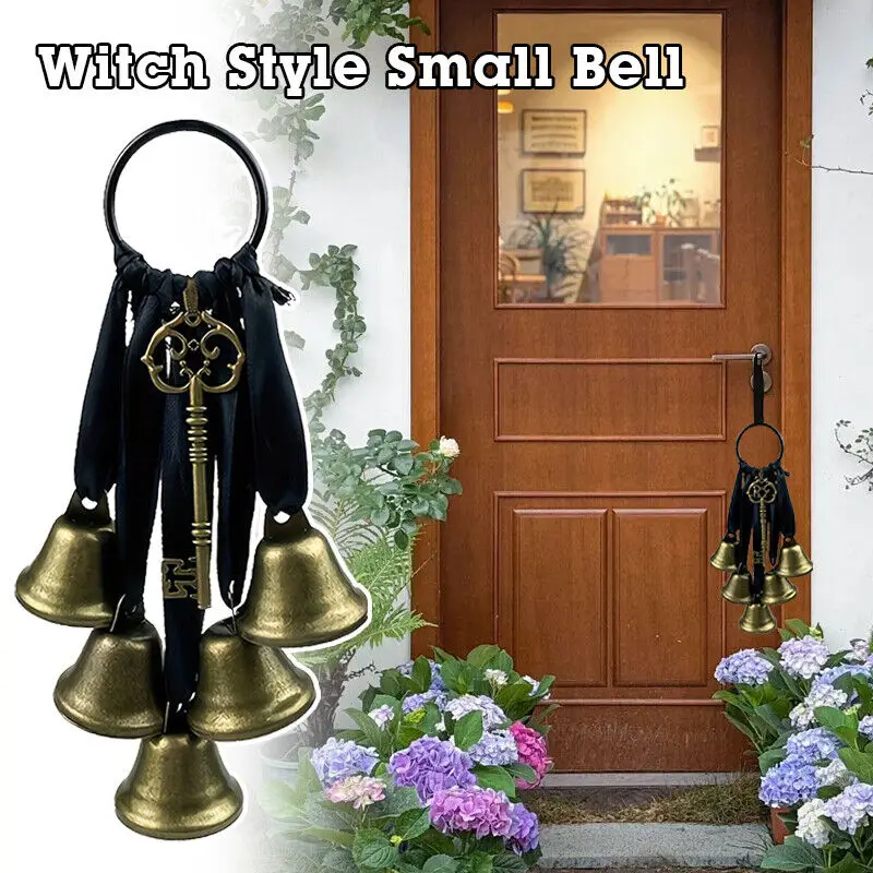 1Pc Witch Style Small Bell Vintage Key Bells Decor Home Decor Accessories Door Knob Intage Key Bells Hobbyist Home Decor New