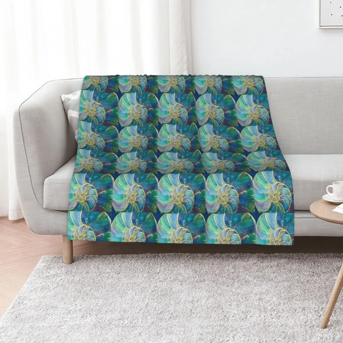 Conch Shell by Judy Richardson 2019 Throw Blanket Beach Sofa Throw Quilt Furrys Summer Beddings Blankets