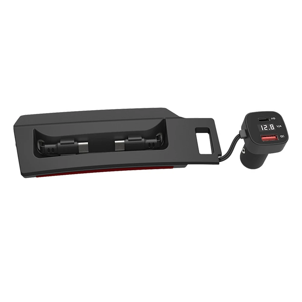4-Port USB Adapter Q5 Car Charger LED Voltage Display Real-time Battery Monitoring Quick Charge USB Docking Station