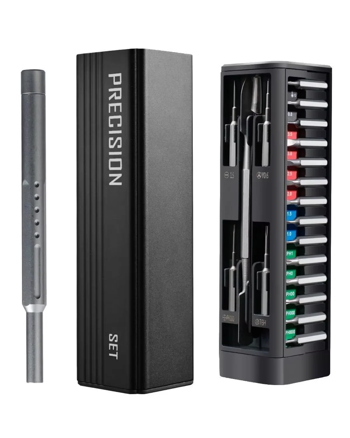 Galacok 49Piece Precision Screwdriver Kit with 46 Magnetic Torx Phillips Bits Compact Repair Tools for Glasses Phones and Drones