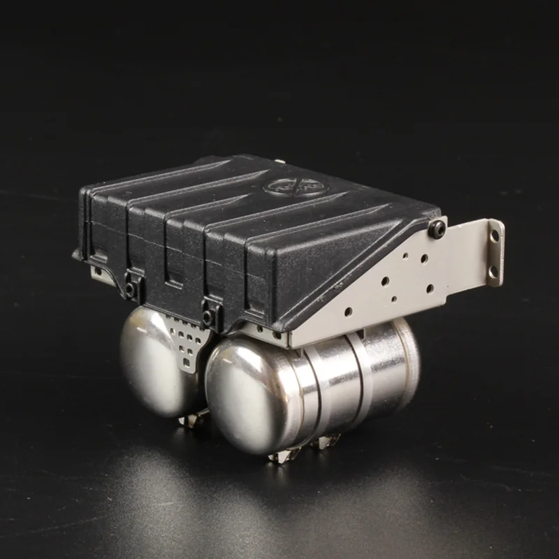 Scala 1:14 1 pz Simulazione in metallo Contenitore batteria Serbatoio gas per Tamiya RC Camion SCANIA 770S R620 VOLVO BENZ Arocs MAN TGX Auto