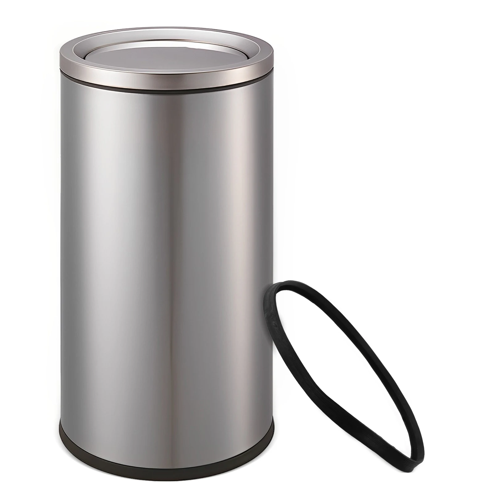 

Trash Can Bottom Ring Rubber Sealing Washer Black Parts Material Easy Install Universal Compatibility Garbage Can