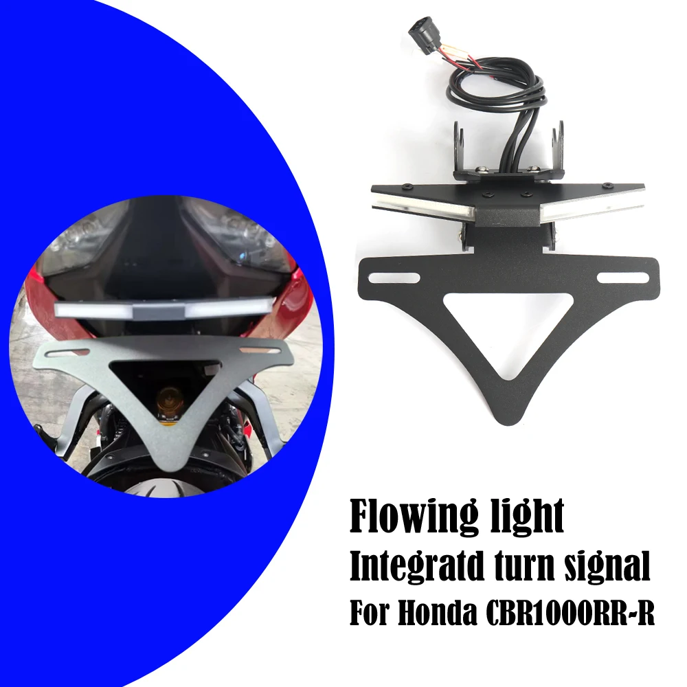 

Motorcycle NEW license plate holder turn signal integrated license plate holder short tail For Honda CBR 1000 RR-R 2020-2023