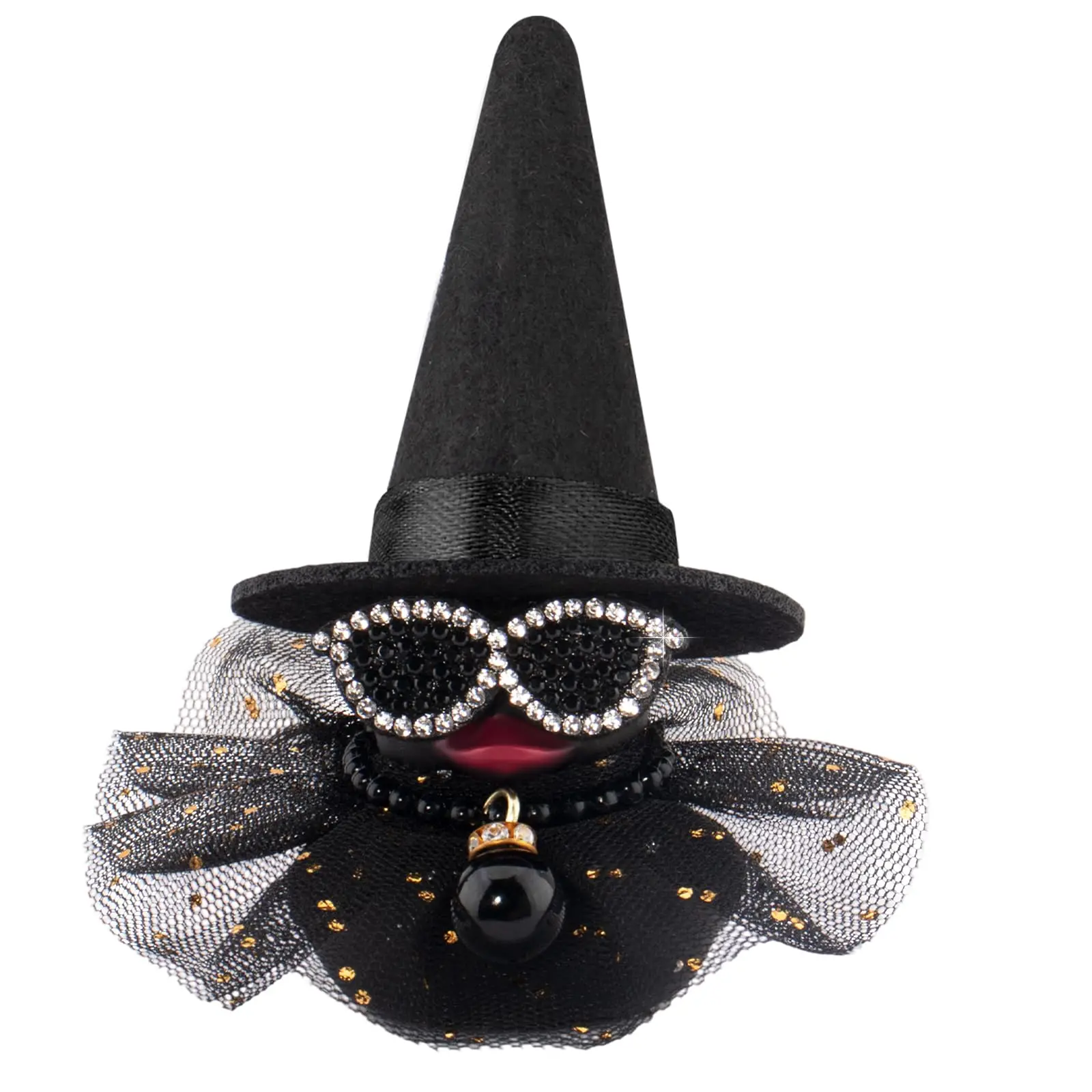 Halloween Car Duck Car Rubber Dashboard Decorations Ornament Yellow Rubber Duck Cowboy