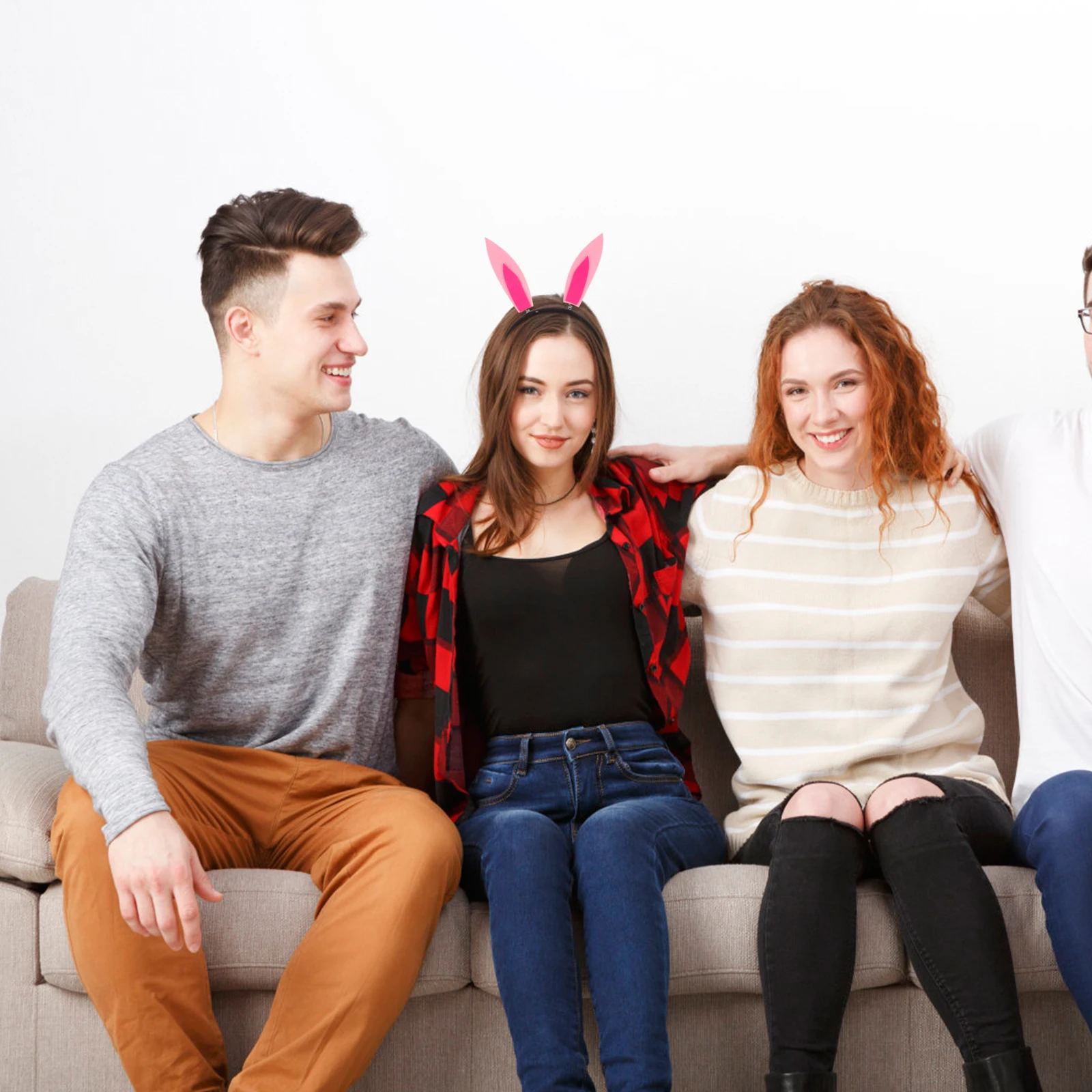 Lapin oreille bandeau lapin habiller vêtements mignons oreilles réalistes feutre bandeau fille exquis bandeaux