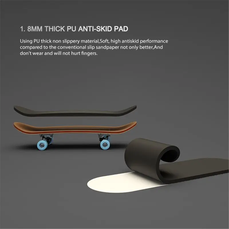 Professional Wooden Finger Skates para Adultos e Adolescentes, Fidgets Toy, Desktop Sport Game, Fingerboard Brinquedos para Homens, Novidade