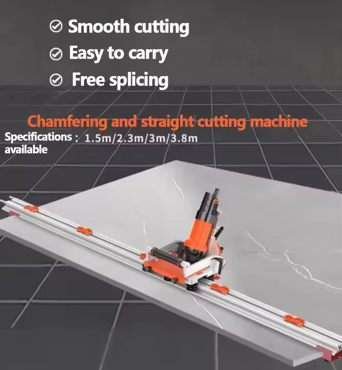 TB 45 Degree Angle Cutting Machine Electric Track Chamfering Ceramic Tile Dekton Straight or 45 Degree Tile Cutter Machine view 4
