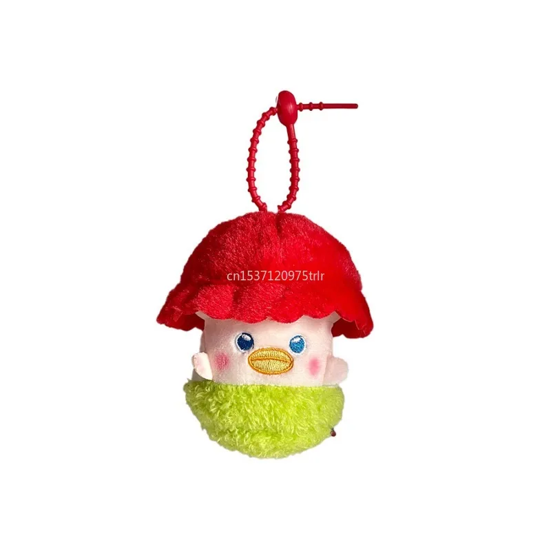 Cartoon Mushroom Plush Toy Keychain Cartoon Mushroom Soft Stuffed Doll Pendant Car Key Ring Backpack Bag Decor Kid Gift 2025