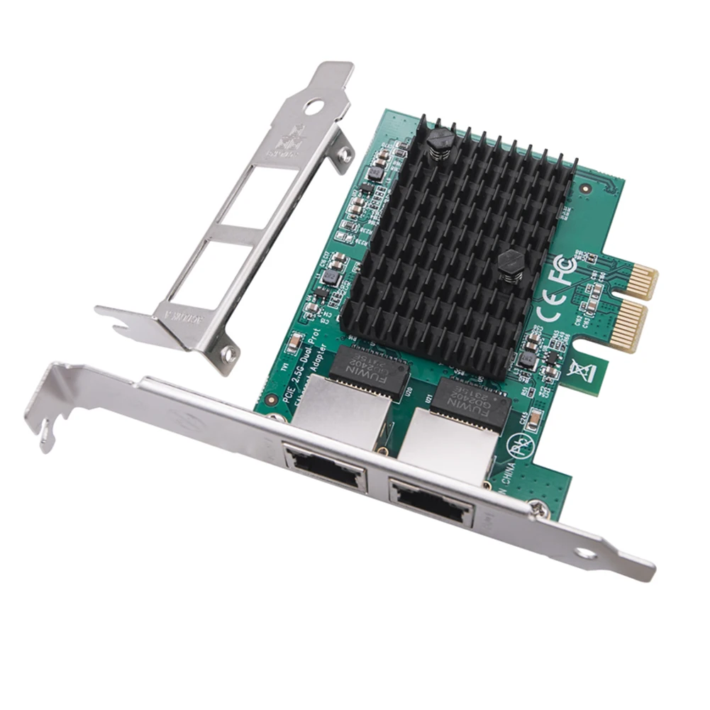 1/2/4 Port 2.5GB PCIe Network Card 2.5 Gigabit Ethernet Interface Adapter RTL8125BG Chip PCI Express Ethernet LAN Adapter for PC