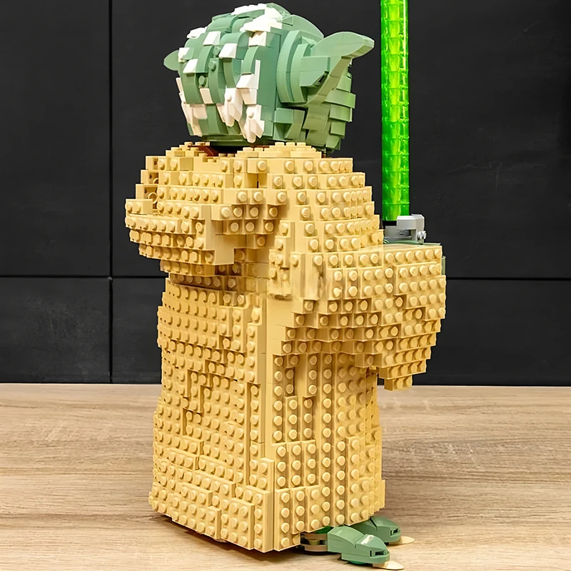 1771 Uds. Modelo creativo Yoda Master bloques de construcción con espada ligera ladrillos de construcción juguete para regalo para niños adultos