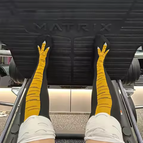 Funny Crazy Chicken Feet Socks Unisex - Novelty Knee-High Socks Funny Gift