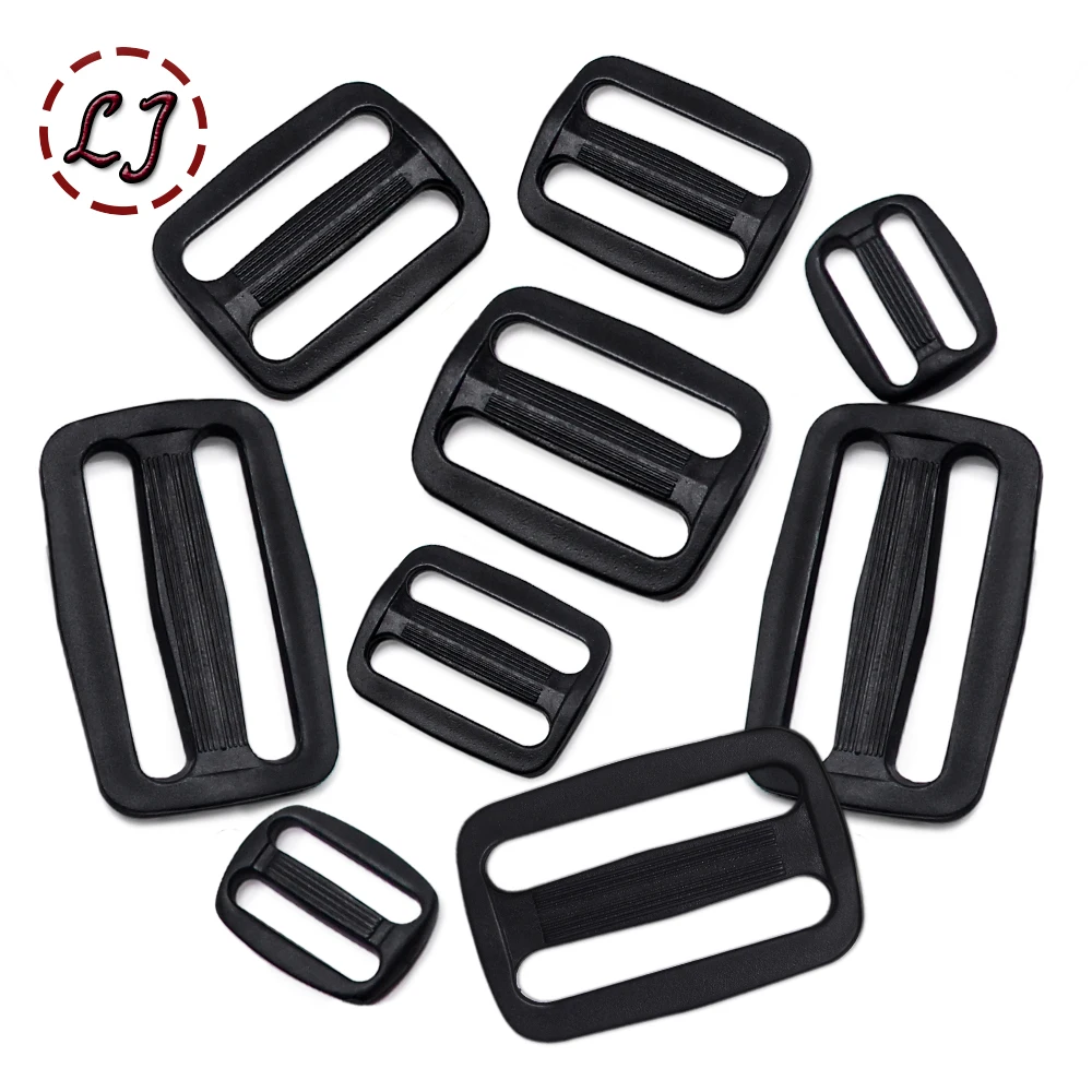 Plastic Black Buckle For bag Backpack Strap Luggage Adjustable Buckles Belt Suitcase Accessories Handmade DIY25/28/32/35/38/50mm