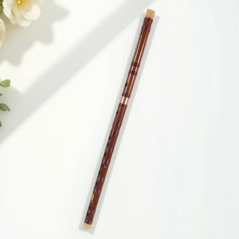 

1Pcs Wooden Flute for Beginners Natural Finish Portable Chinese Traditional Instrument Precise Tuning Ideal Starter Music