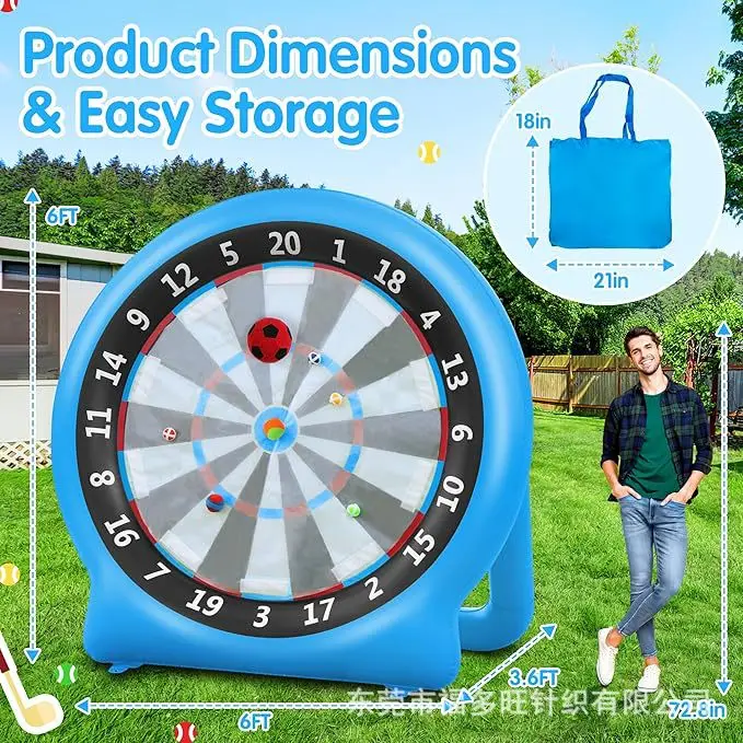 Fun Soccer Sticky Music Training Target Darts Board Sports 100% Outdoor Expansion Inflatable Props Game