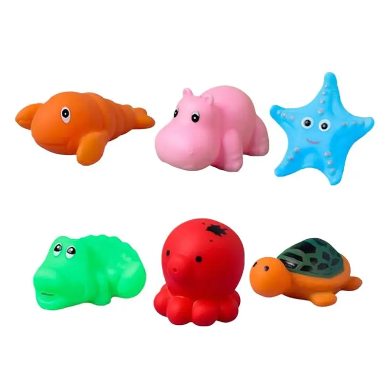 

Squeeze Bath Toys Sea Creatures Soft Bathtub Squeeze Pool Toys Squirts Kids Bath Toy Squirt Shower Water Toys Multi-Purpose For