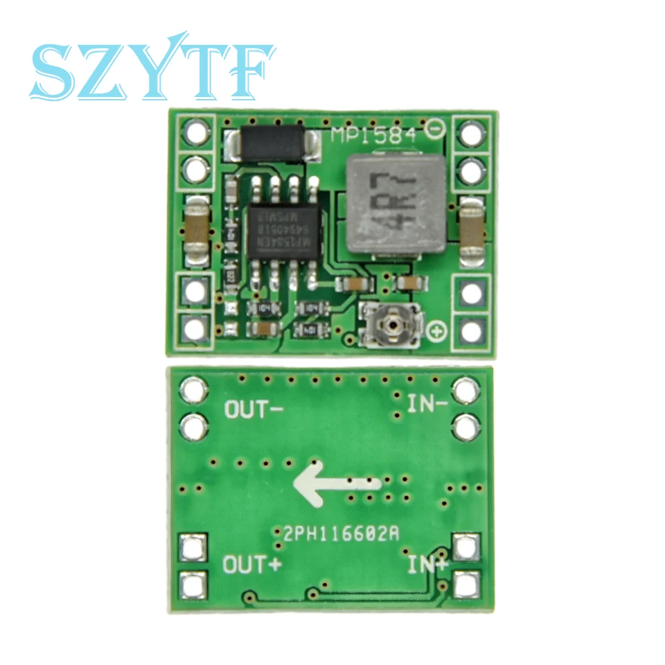 MP1584EN 3A 3.3/5/9/12V Ultra-Small Size DC-DC Step Down Supply Module Adjustable Power Step-down Descending Output MP1584
