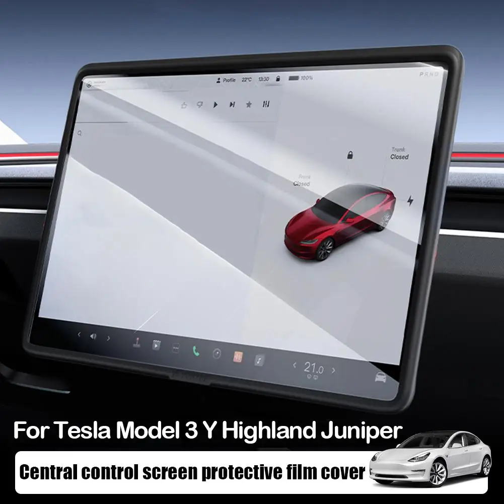 

Полное покрытие из закаленного стекла, защитная пленка для Tesla Model Y Juniper Highland 2025, задний центральный экран управления, защитный H1S0