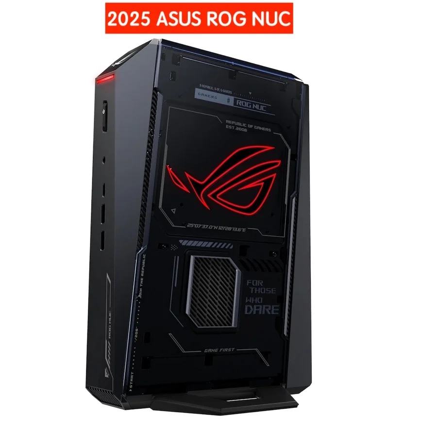 جديد! NASUS ROG NUC (2025) Intel Core Ultra 7 NVIDIA GeForce RTX 5060، 32 جيجابايت DDR5 RAM 1 تيرابايت تبريد ثلاثي المروحة |   4K جاهز |   واي فاي 7 |