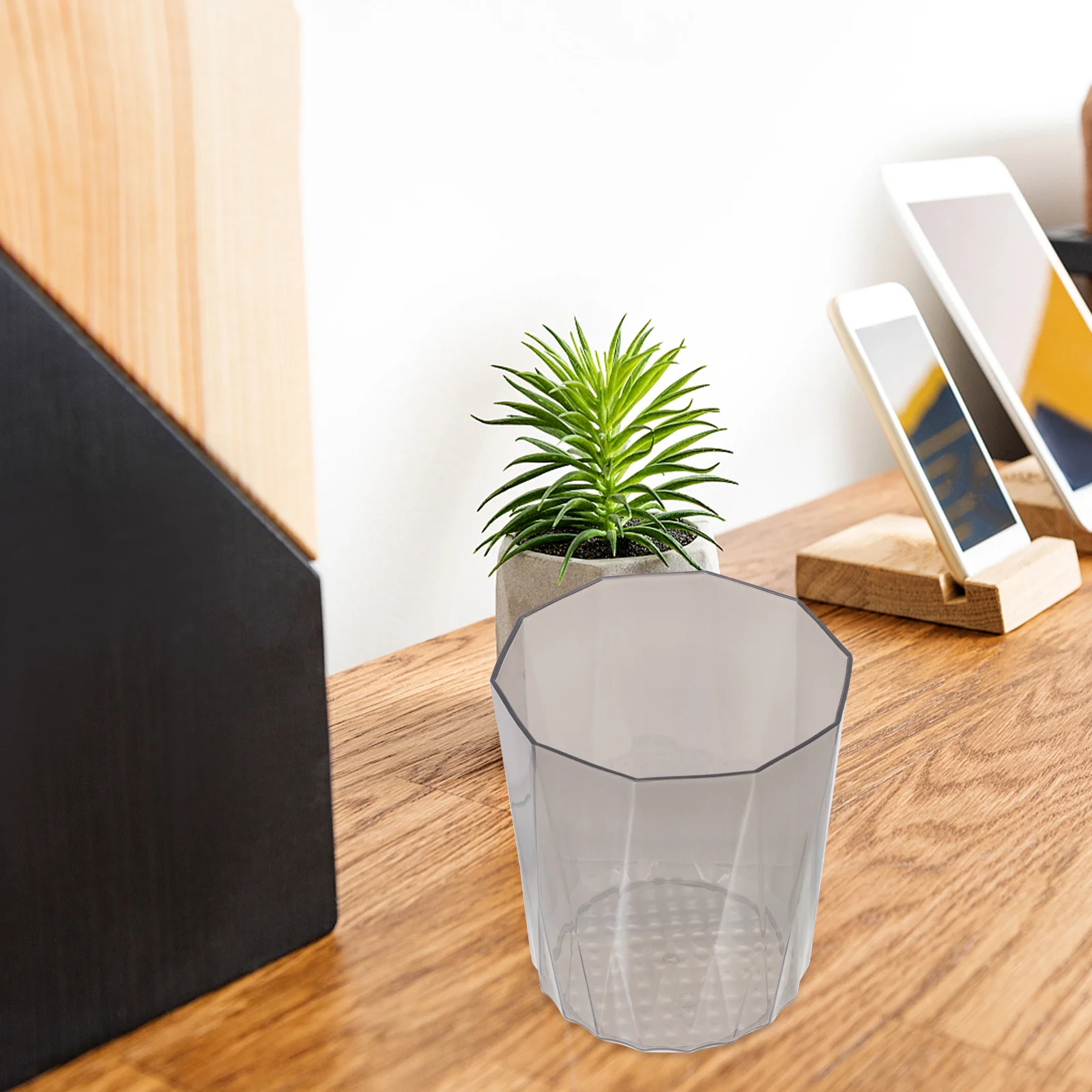 

Thickened Mini Trash Can Translucent Portable Desktop Garbage Bin For Home Office Small Waste Container Plastic Rubbish Holder