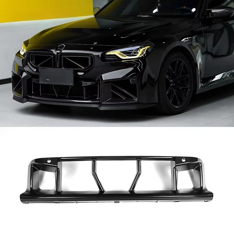 

high quality Dry Carbon Fiber OEM Style Centra Lower Grille for M2 G87 Grill Frame Trim Splitter Front Center Bumper Trim
