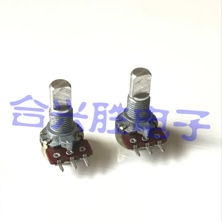 1 Piece 12 Type A20K Computer Speaker Power Amplifier Audio Volume Potentiometer Single 3Pin Shaft Length 15MM