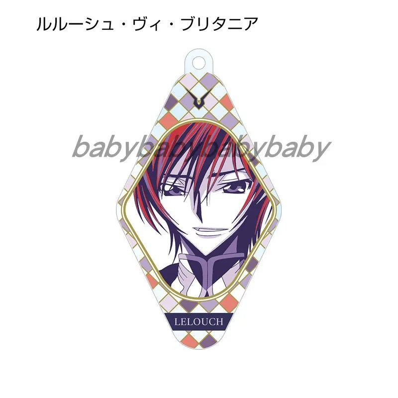 Game Kallen Stadtfeld C.C. Kururugi Suzaku Jeremiah Lamperouge Keychain Doll Anime Acrylic Keyring Pendant for Gift