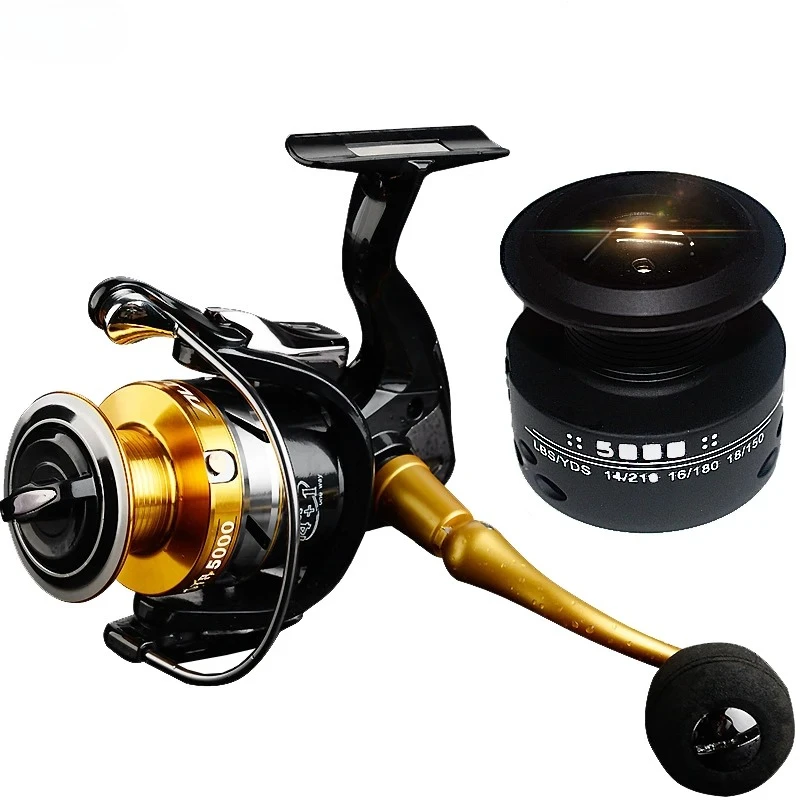14+1 BB Double Spool Fishing Reel High Speed Metal Spinning Reel Carp Left/Right Hand Baitcasting Reel Fishing Tools