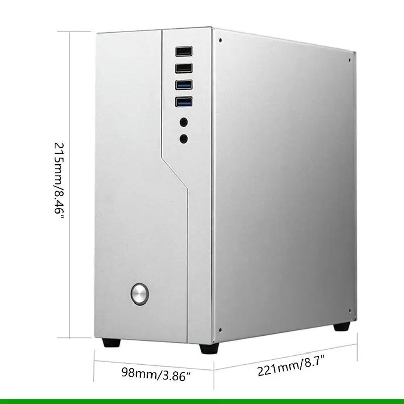 U55C Aluminum Mini ITX Micro для Case Theatre Персональный компьютер Microserver Host CHAS