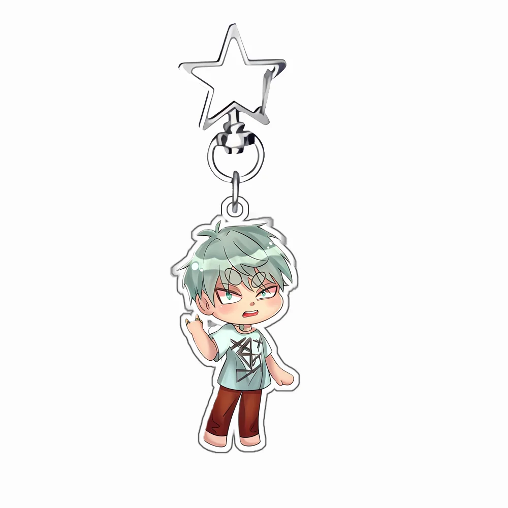 5Cm Q Version Acrylic Keychain Bag Pendant for Alien StageTill Anime Peripheral Acrylic Keychain Backpack Pendant Exquisite Gift