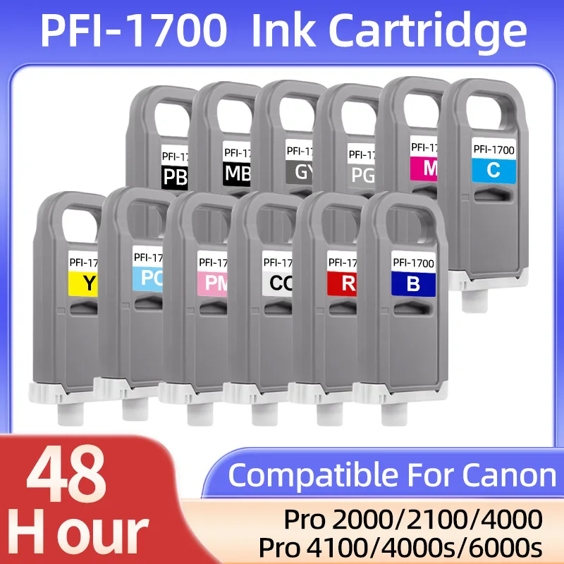 PFI-1700 pfi1700 Ink Cartridge Compatible For Canon Pro2000 pro6100s pro6000 PRO-2000 PRO-4000 PRO-6000 PRO-4000S PRO-6000S Ink
