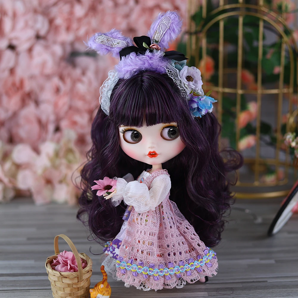 Icy Dbs Blyth Pop Bjd Joint Body Schattige Grote Konijnentanden Witte Skin Set Pop 1/6 30Cm Meisje Cadeau Anime Sd