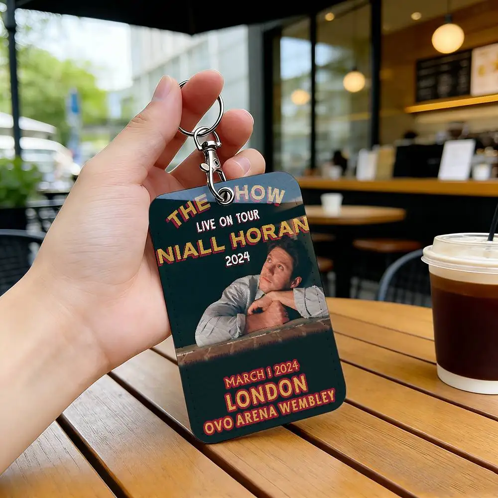 N-Niall H-Horan Pop Singer 1pc INS Creative Cartoon Student Campus Card Holder For Meal Card, Bus Card, Work Card, Etc