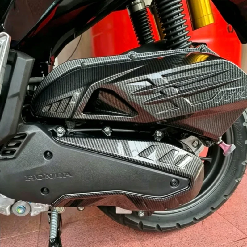 Motorrad Linke Motoransaugabdeckung Motorrad Getriebeansaugabdeckung aus Kohlefaser Passend für Honda ADV160 PCX160 2021-2025 – Detail 3