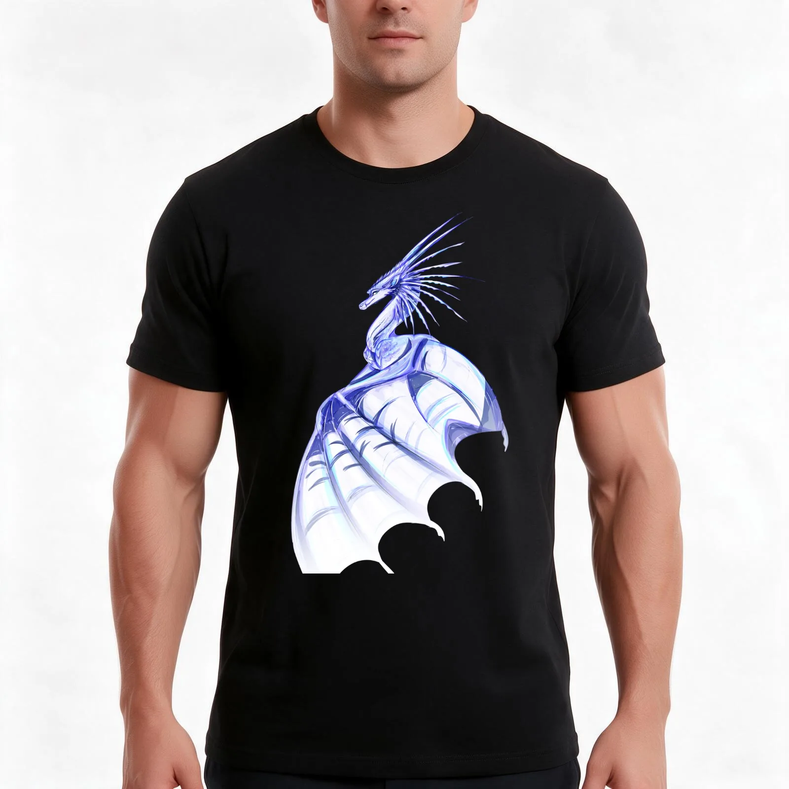 Queen Glacier T-Shirt, Summer Casual Cotton Tee, Oversized Streetwear Tops, Vintage Graphic Print, Loose Fit Short Sleeve