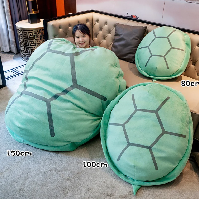 Cute Turtle Shell Costume Stuffed 70-90cm for Adults And Kids Fun Outfit Halloween Cosplay Party Green Blue Pink Creative Gift