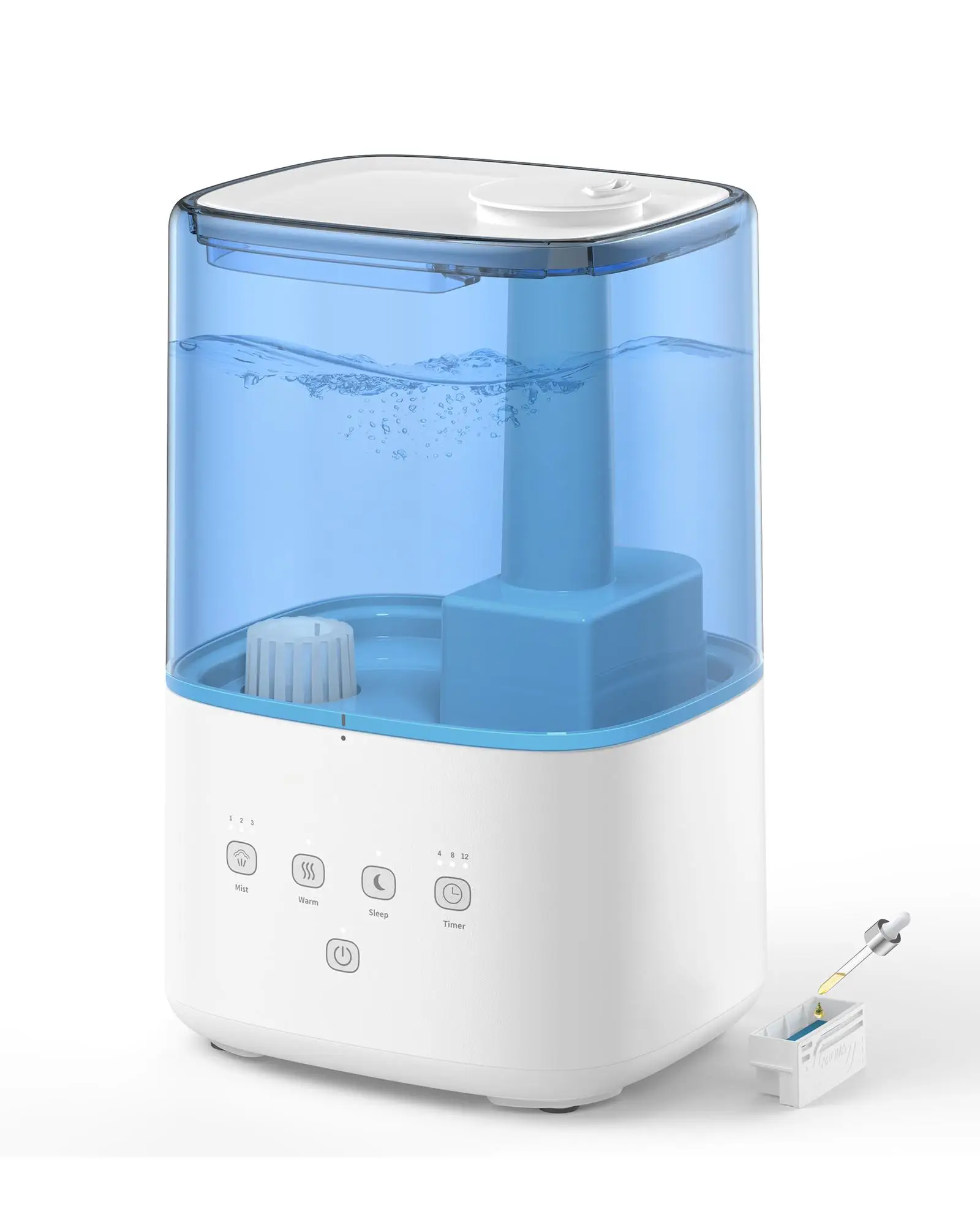 

Smart Cool Mist Humidifier for Bedroom Use Top Fill 4.5L Supersized Design Touch Control Household Hotel Use Plastic Material