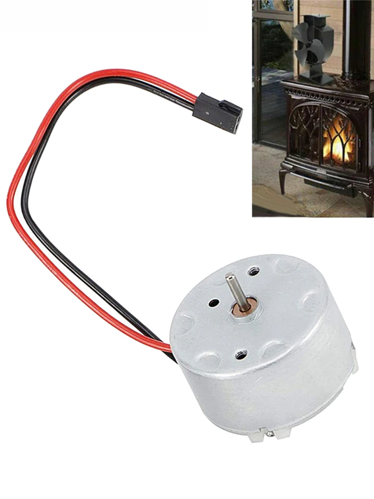 1pc Stove Fan Replacement Motor 4500RPM Fireplace Fan Motor Home Heater Repair Parts Electrical Accessories Home Improvement